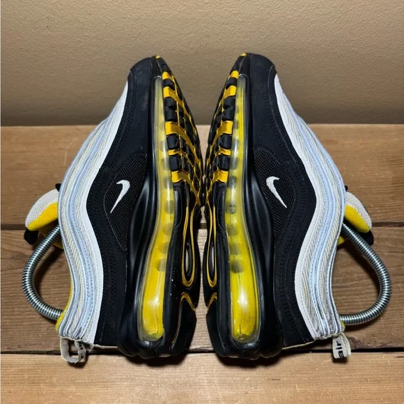 RARE 2018 Nike Air Max 97 Steelers Black Yellow Size Y